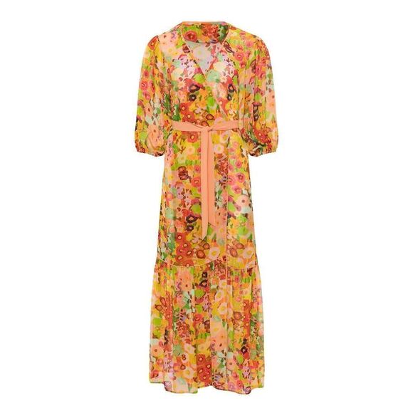 Carolina K Donna Robe Maxi Size Small - Picture 1 of 11